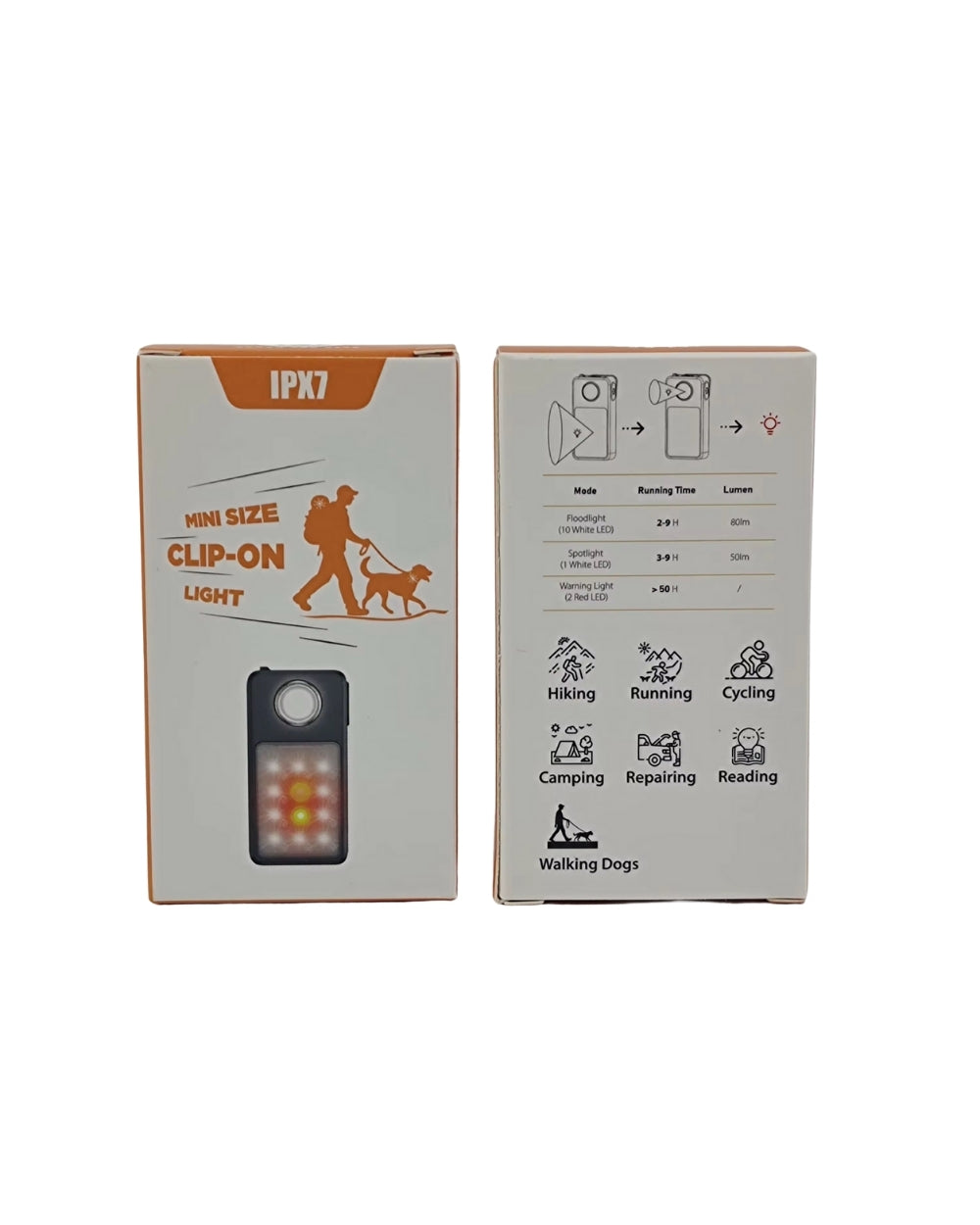 Clip-On Trail Light + Pet Light Bundle