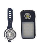 Nuggy Dog Co. bundle with Clip-On Trail Light and rechargeable Pet Light for dog safety