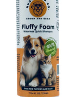210ml Fluffy Foam no-rinse shampoo safe for puppies and cats