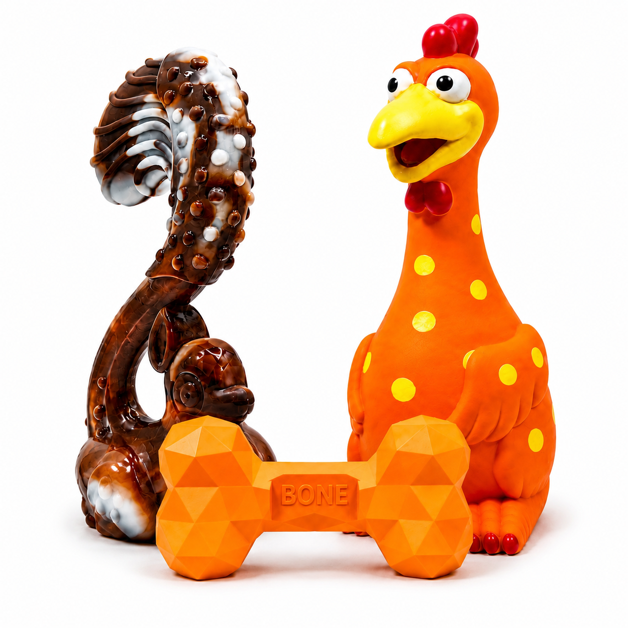 Nugget's Toy Trio | Camp Clucker + Nuggy Bone + Backyard Bandit Bundle