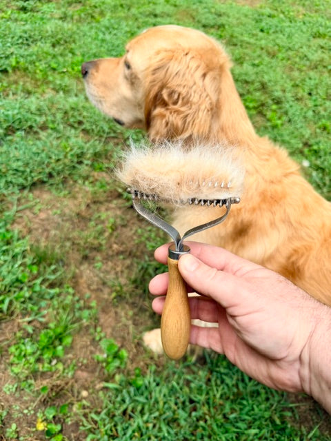 Nuggy Shed Tamer – 2-in-1 Dog Deshedding & Detangling Tool