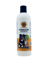 Bottle of Nuggly Dog Co. Signature Shampoo on a white background