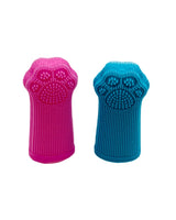 Nuggy Dog Co 5-pack silicone finger toothbrush set for dogs and cat